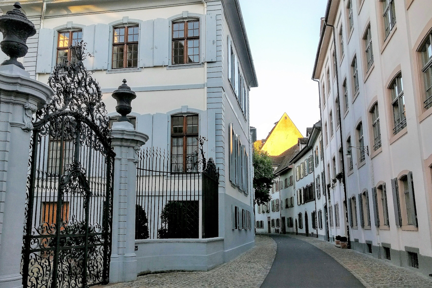 Closeup shot of buildings in Basel, Switzerland iStock 1437447747