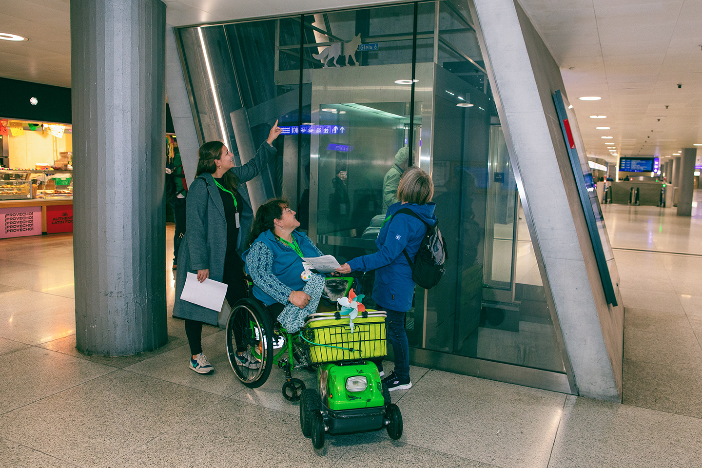 Foxtrail Hauptbahnhof Zrich rollstuhlgngig Erlebnis 9