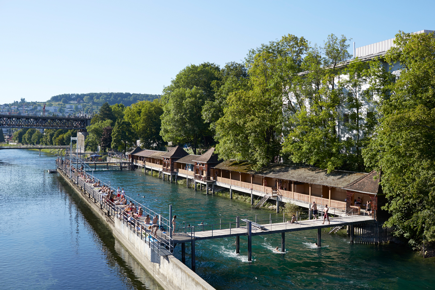 Unterer Letten, Zuerich, Juli 2014. Photo by Elisabeth Real Foxtrail Ikarus Zrich Unterer Letten Sehenswrdigkeiten 3