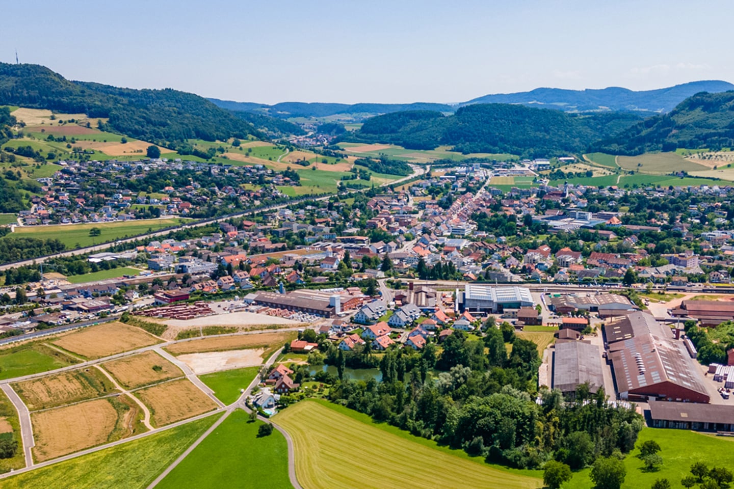 Panorama von Westen Foxtrail Jurapark Aargau Aussicht 24