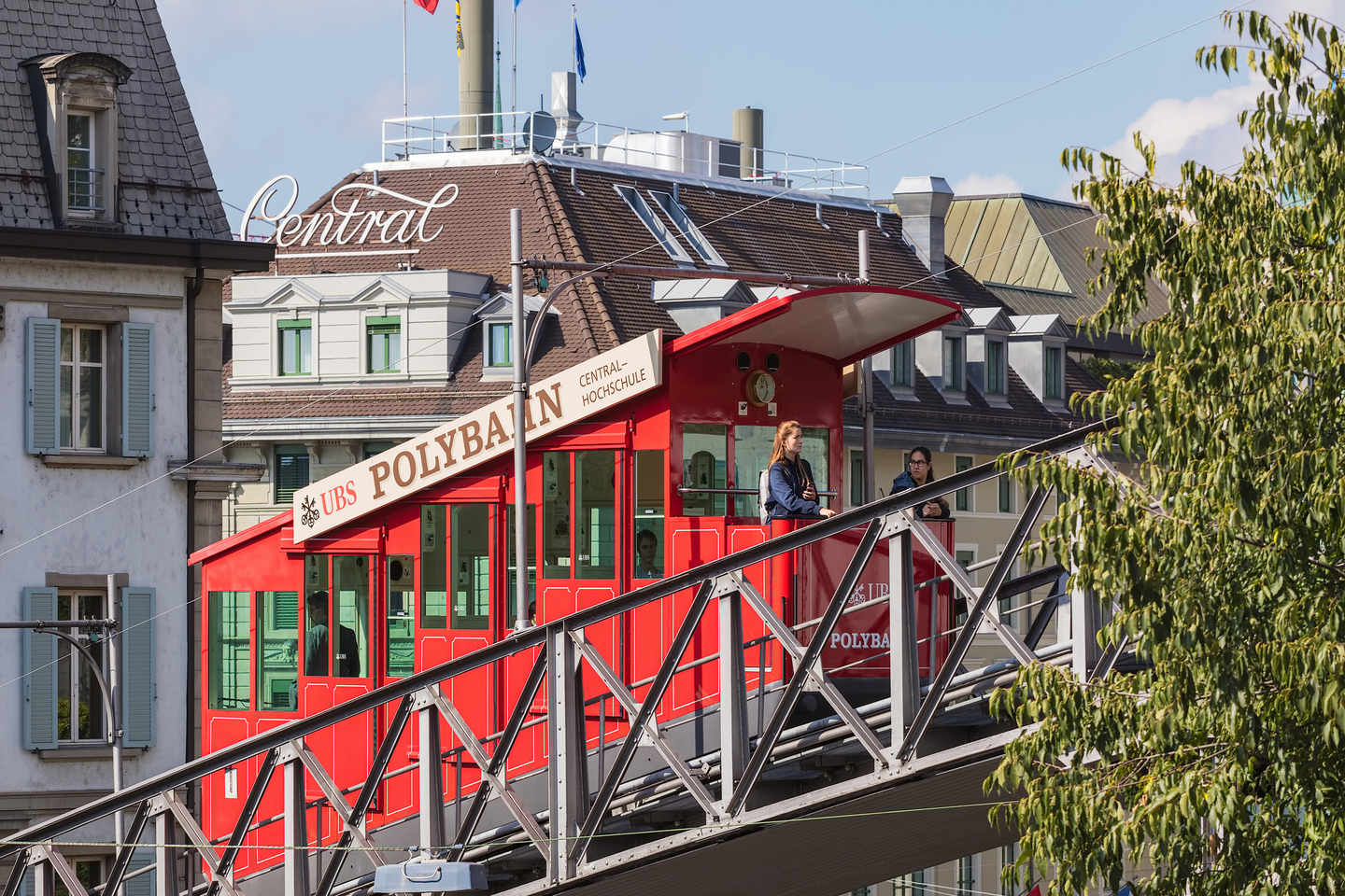 Polybahn funicular railway in Zurich, Switzerland iStock 1021957936 3